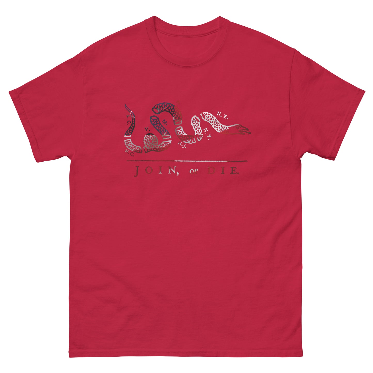 Red White and Blue Join or Die Shirt