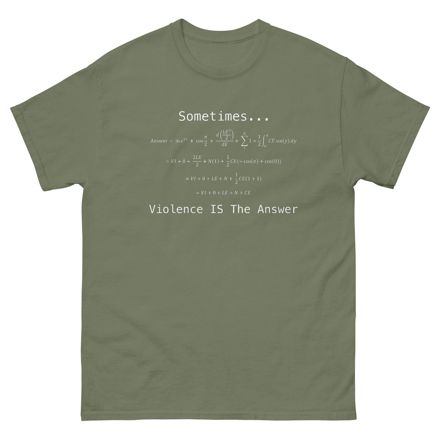 Violence is the Answer Shirt
