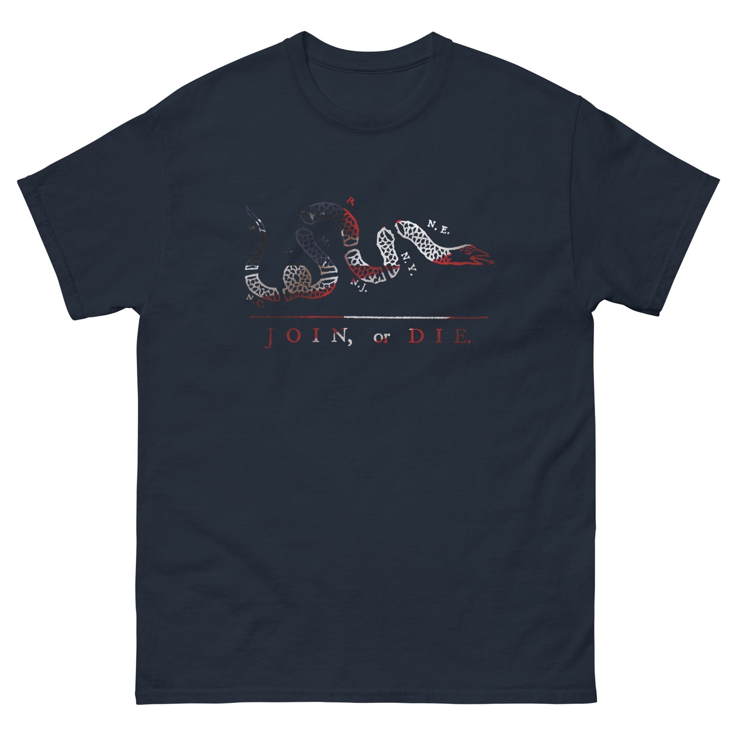 Red White and Blue Join or Die Shirt