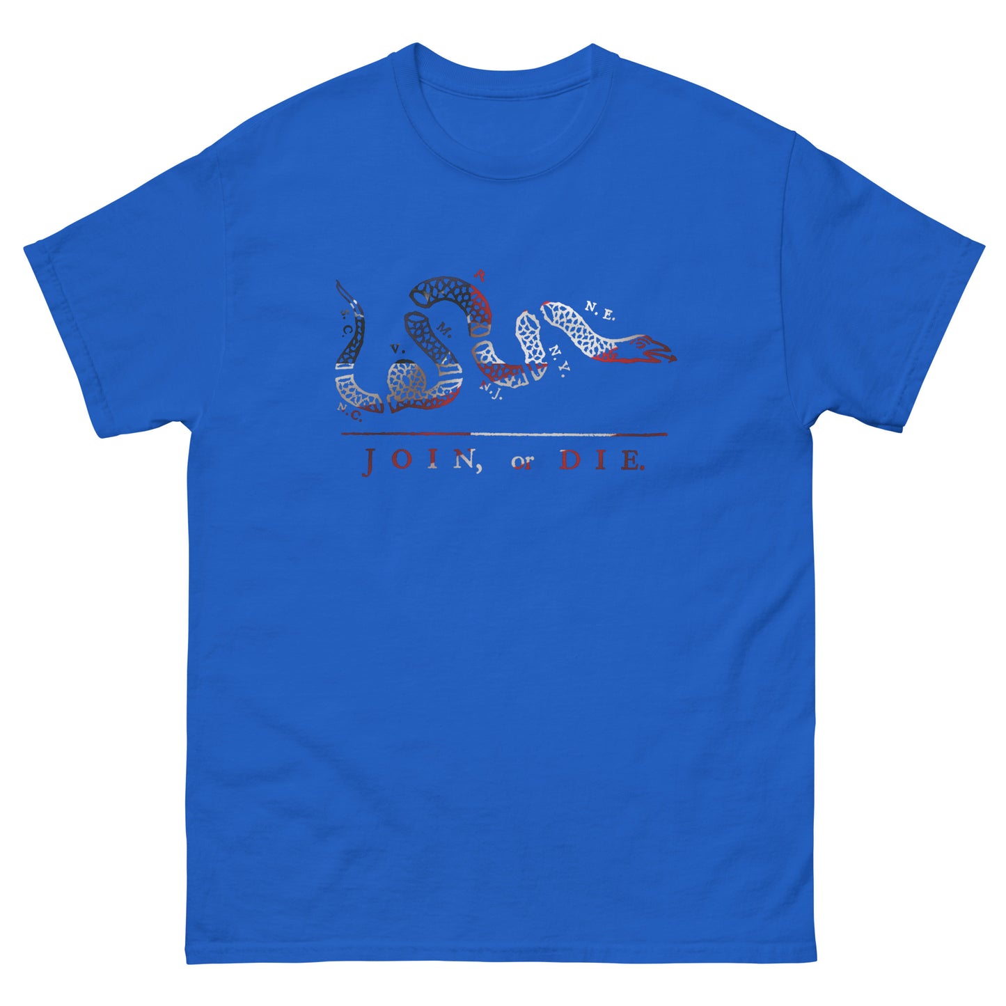 Red White and Blue Join or Die Shirt