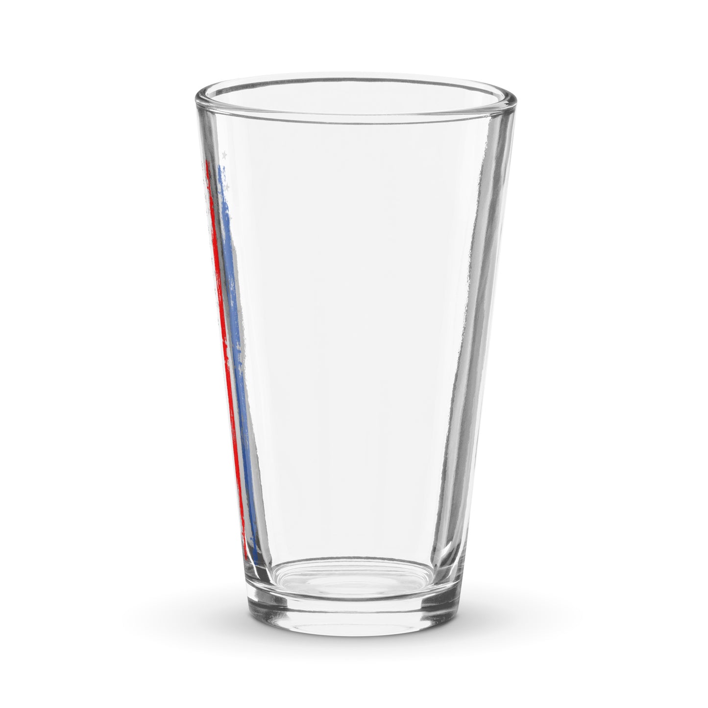 Thin Red and Blue Line pint glass