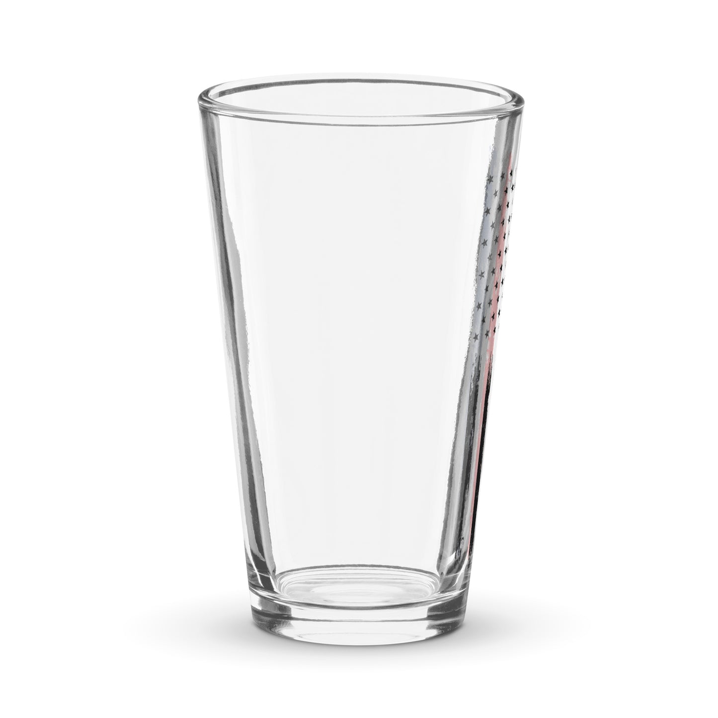 Thin Red and Blue Line pint glass