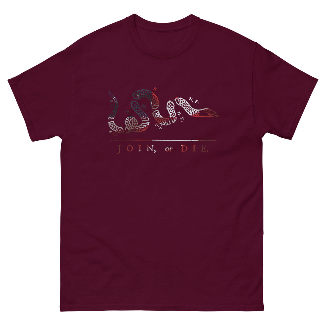 Red White and Blue Join or Die Shirt