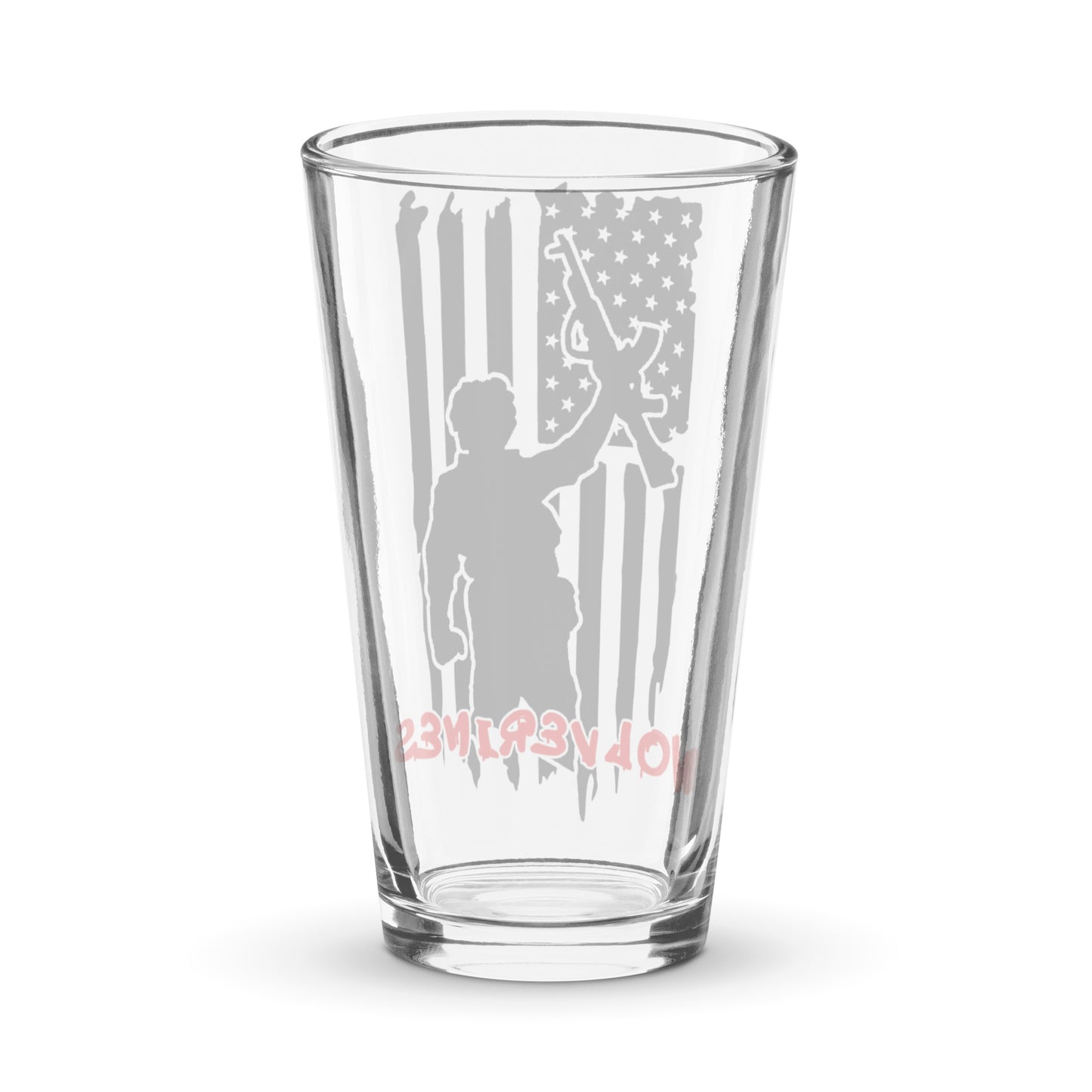 Wolverines pint glass