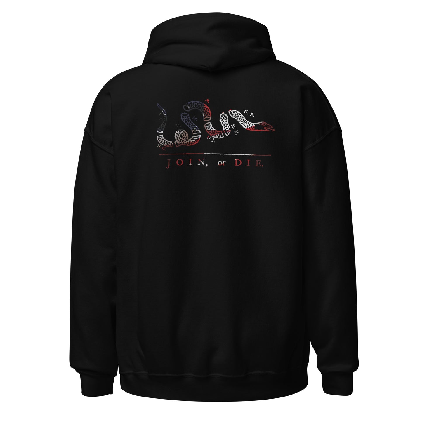 Red White and Blue Join or Die Hoodie