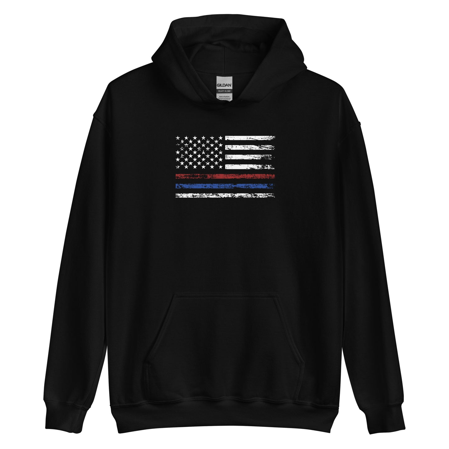 Thin Red and Blue Line Hoodie
