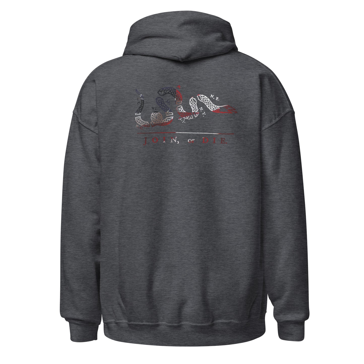 Red White and Blue Join or Die Hoodie